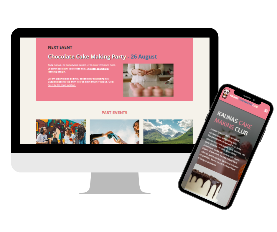 Cake making club website
